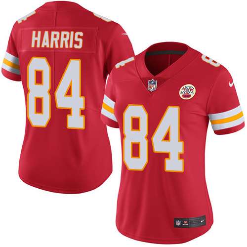 Women's Limited Demetrius Harris Nike Jersey Red - #84 Rush NFL Kansas City Chiefs
